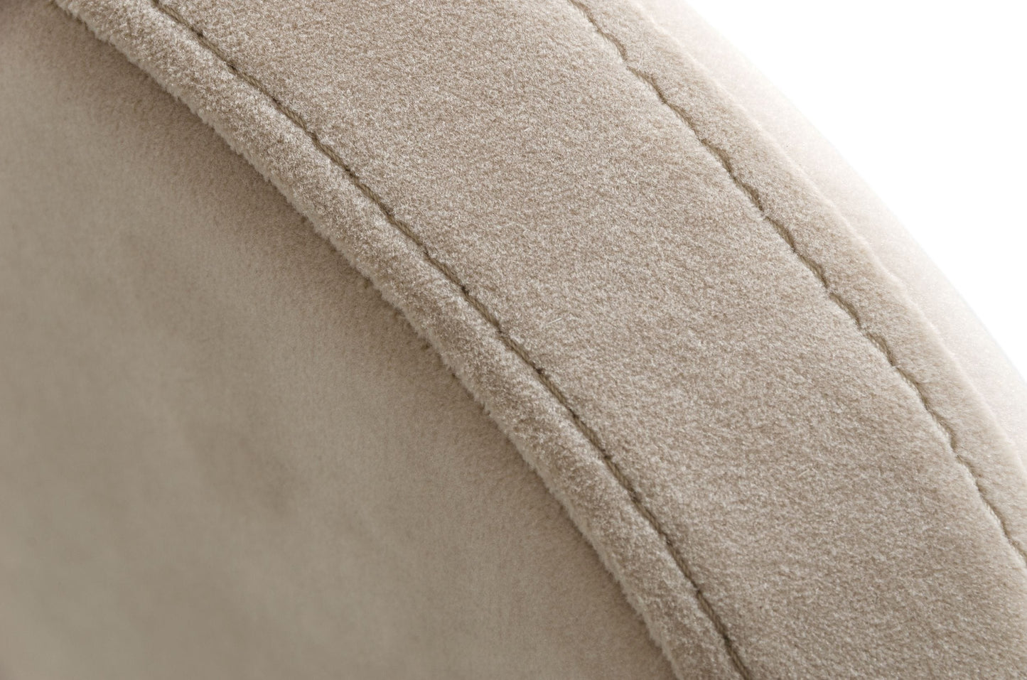 Modrest Nadia Modern Beige Velvet and Rosegold Dining Chair