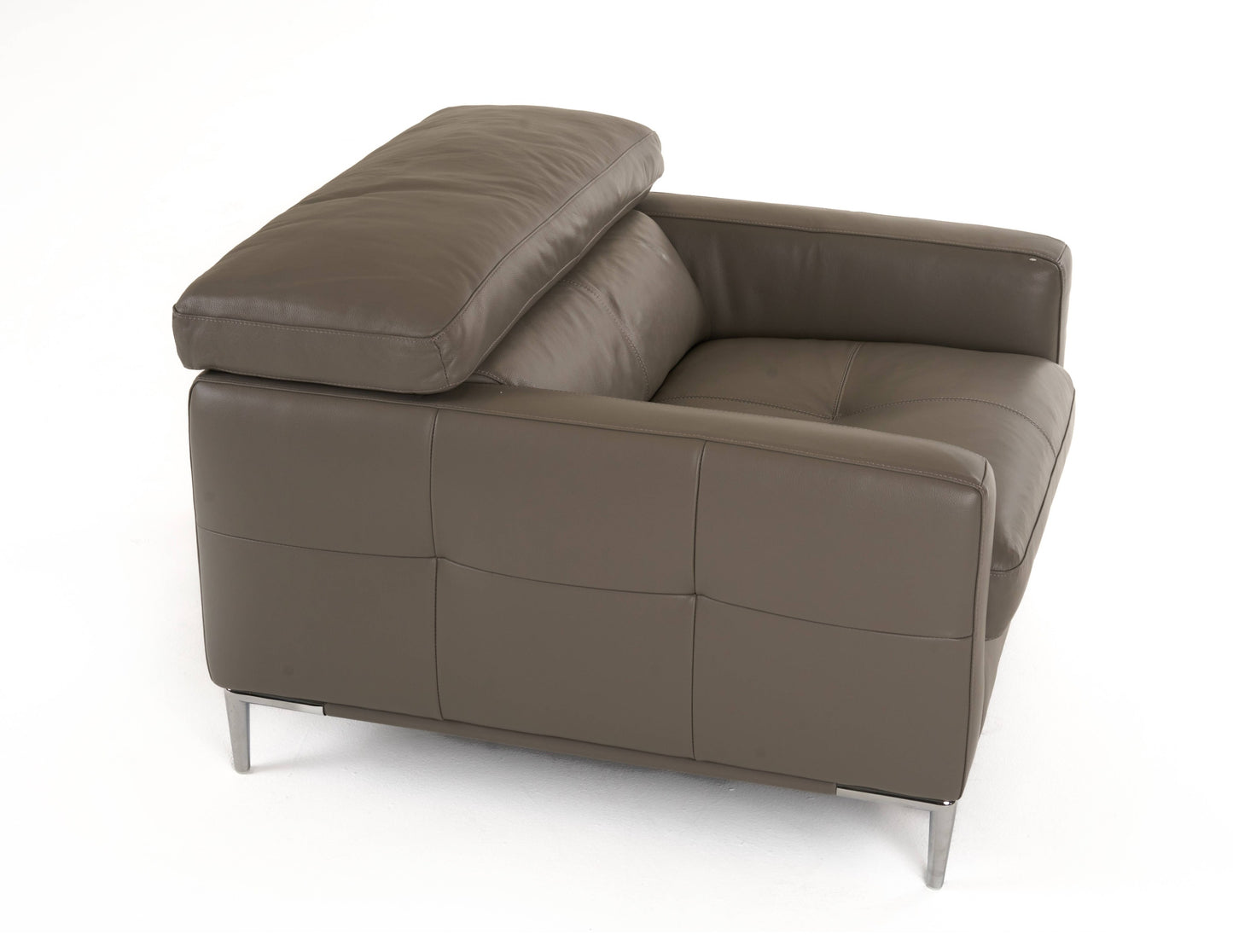 Divani Casa Natalia Modern Dark Grey Leather Chair