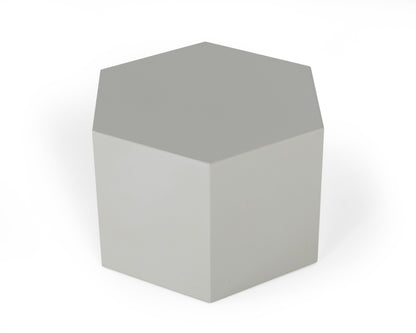 Modrest Newmont Small Light Grey High Gloss End Table