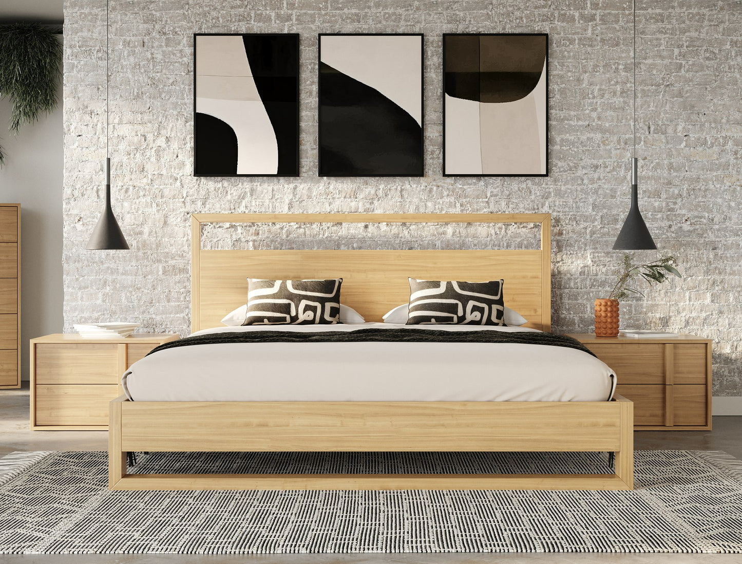 Nova Domus Berlin Modern Natural Oak Bed