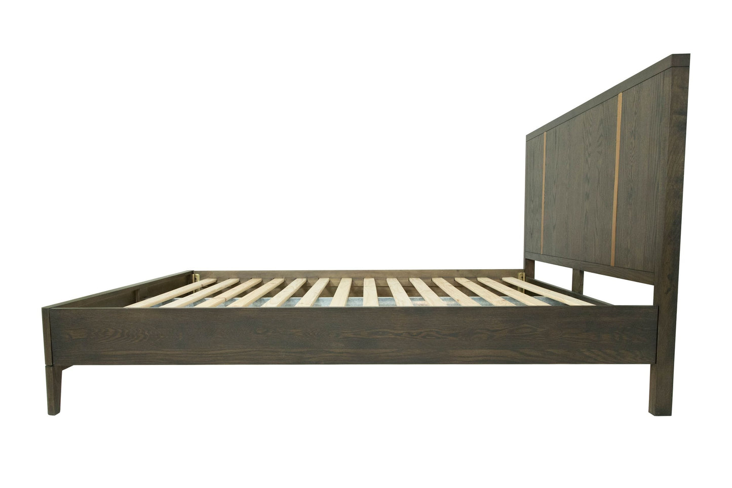 Modrest Oakley Mid-Century Queen Size Dark Brown Bed