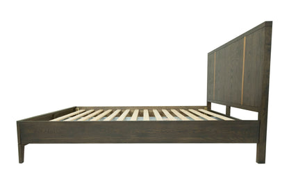 Modrest Oakley Mid-Century East King Size Dark Brown Bed