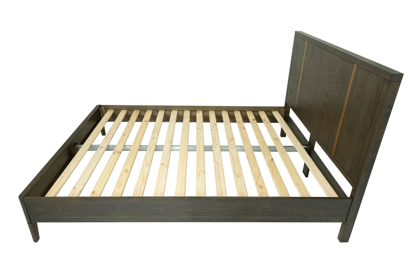 Modrest Oakley Mid-Century East King Size Dark Brown Bed