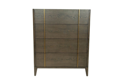Modrest Oakley Mid-Century Dark Brown Chest