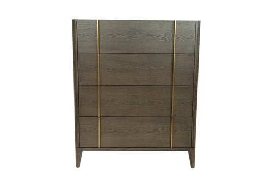 Modrest Oakley Mid-Century Dark Brown Chest