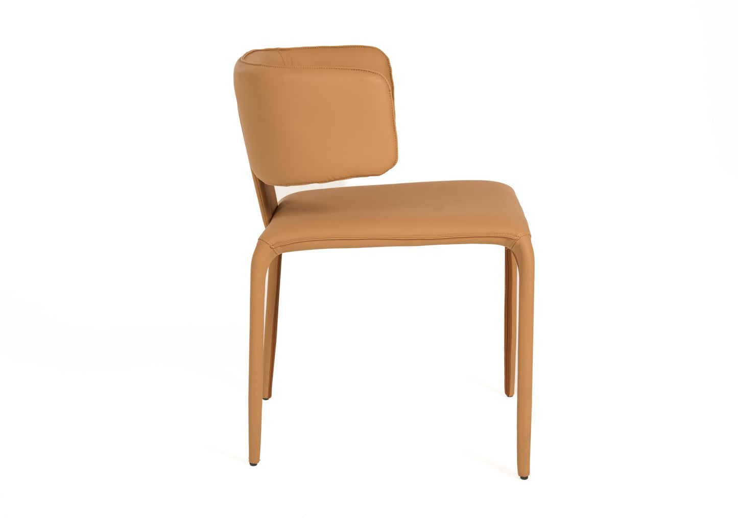 Modrest Odessa Modern Camel Vegan Leather Dining Chair