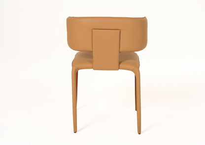 Modrest Odessa Modern Camel Vegan Leather Dining Chair