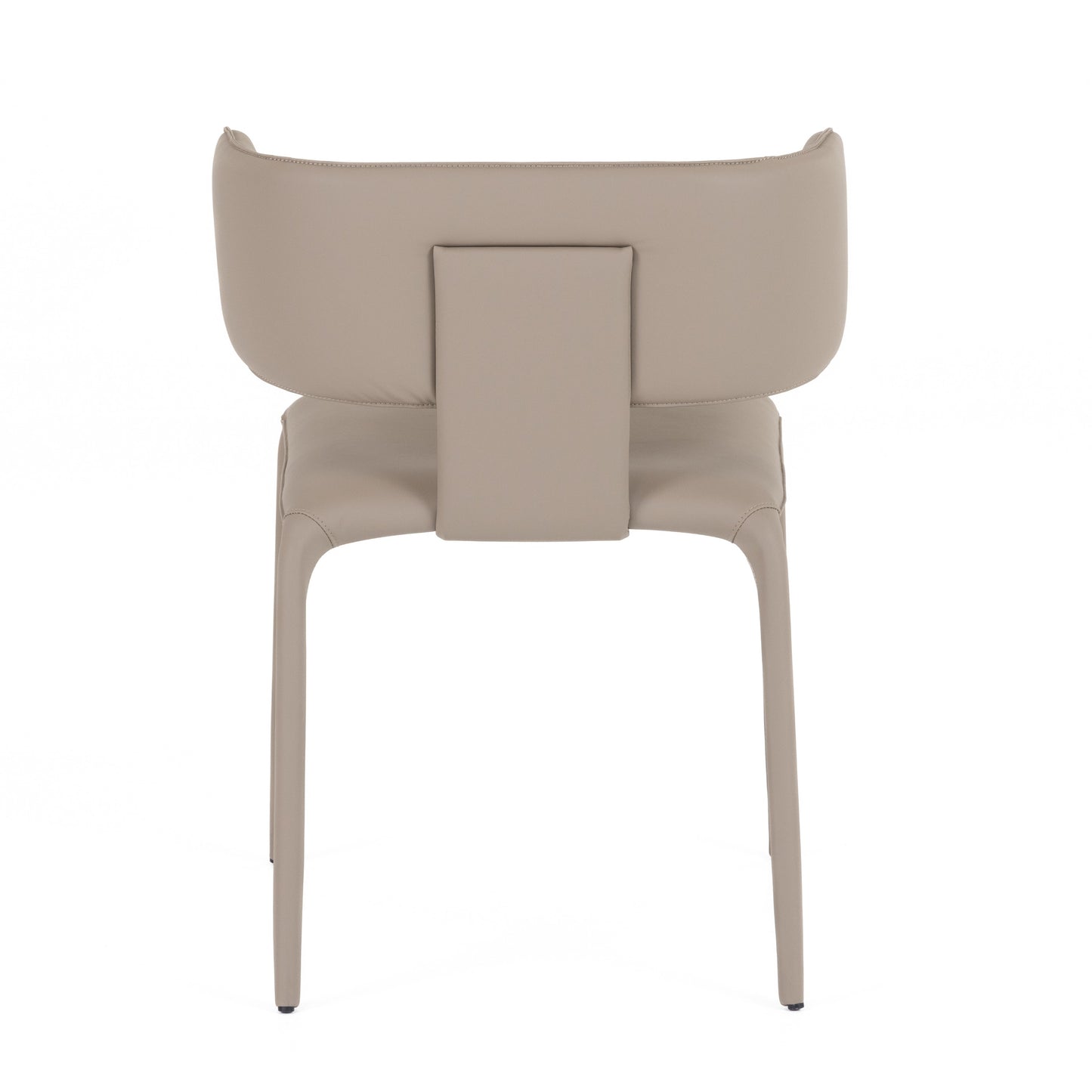 Modrest Odessa Modern Grey Vegan Leather Dining Chair