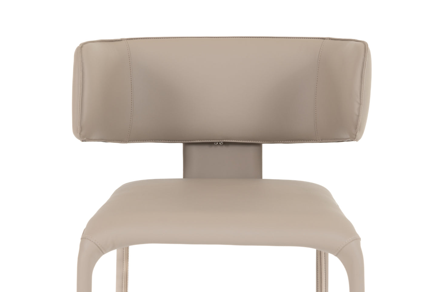 Modrest Odessa Modern Grey Vegan Leather Dining Chair