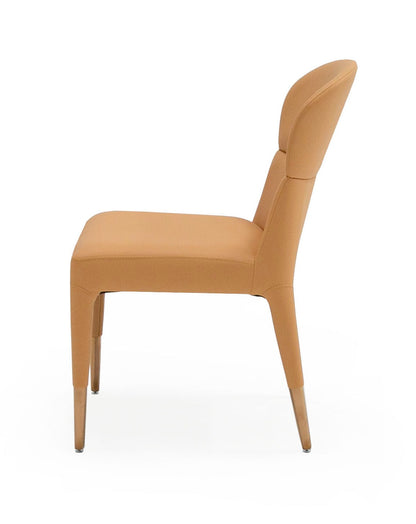 Modrest Ogden Modern Peach and Rosegold Dining Chair