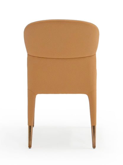 Modrest Ogden Modern Peach and Rosegold Dining Chair