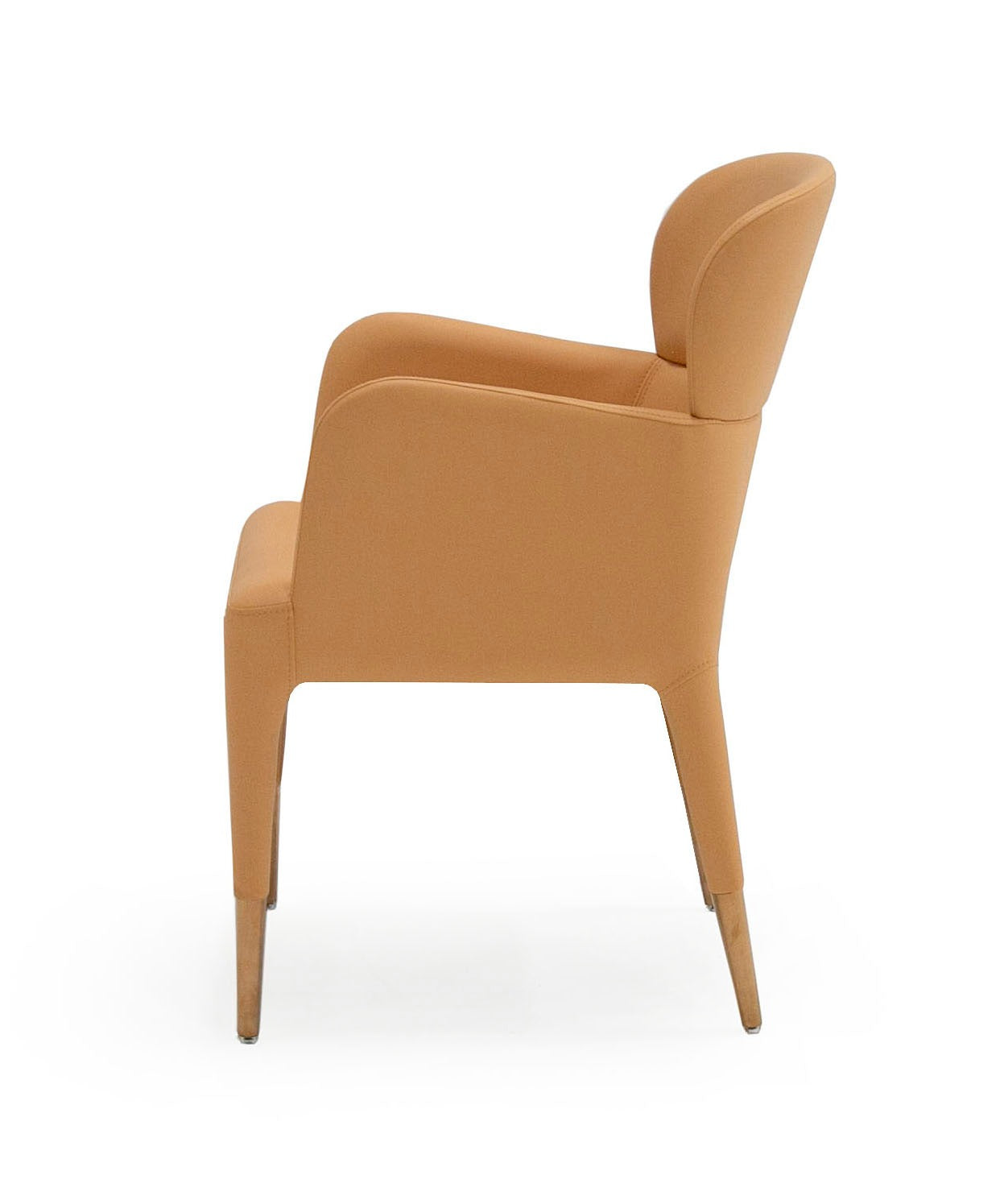 Modrest Ogden Modern Peach and Rosegold Dining Armchair