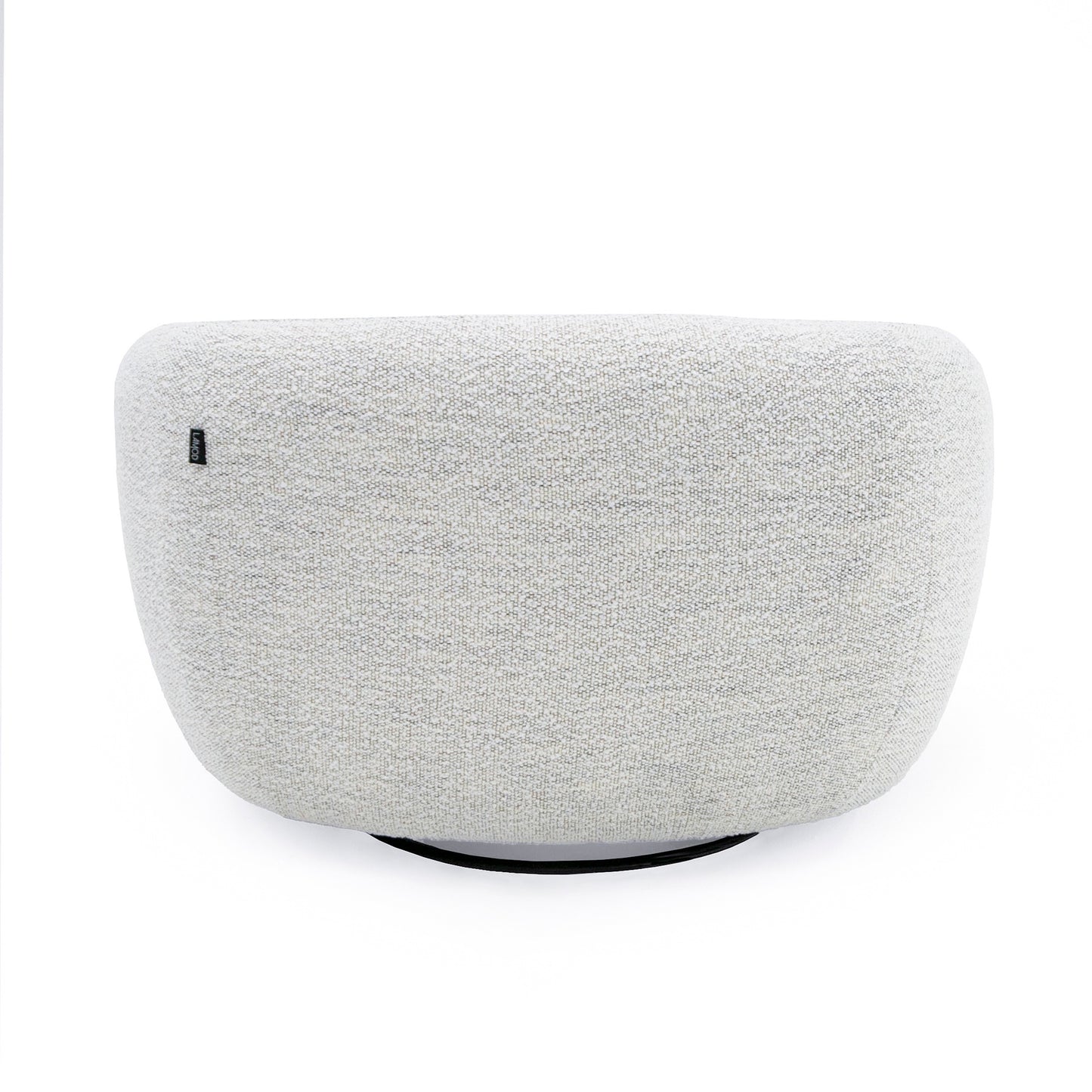 Modrest Omaha Modern Swivel Off White Fabric Chair