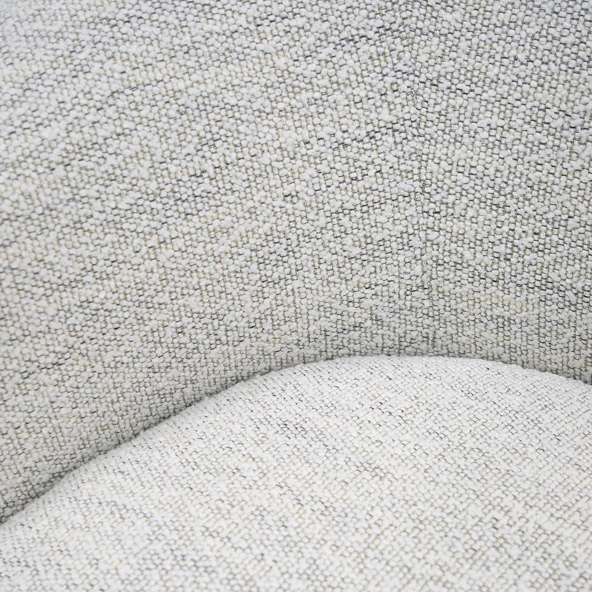 Modrest Omaha Modern Swivel Off White Fabric Chair