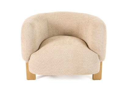 Divani Casa Optima Mid-Century Modern Taupe Fabric Accent Chair