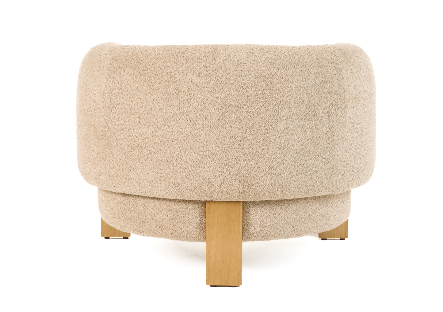 Divani Casa Optima Mid-Century Modern Taupe Fabric Accent Chair