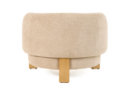 Divani Casa Optima Mid-Century Modern Taupe Fabric Accent Chair