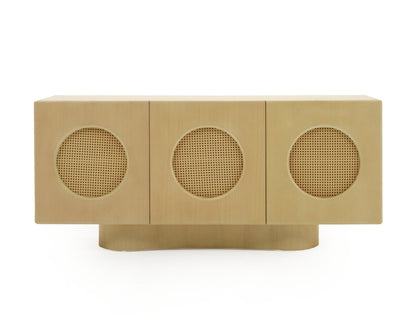 Nova Domus Osaka Modern Natural Ash Rattan Buffet