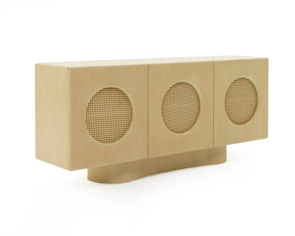 Nova Domus Osaka Modern Natural Ash Rattan Buffet