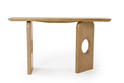 Nova Domus Oshana Modern White Oak Console Table
