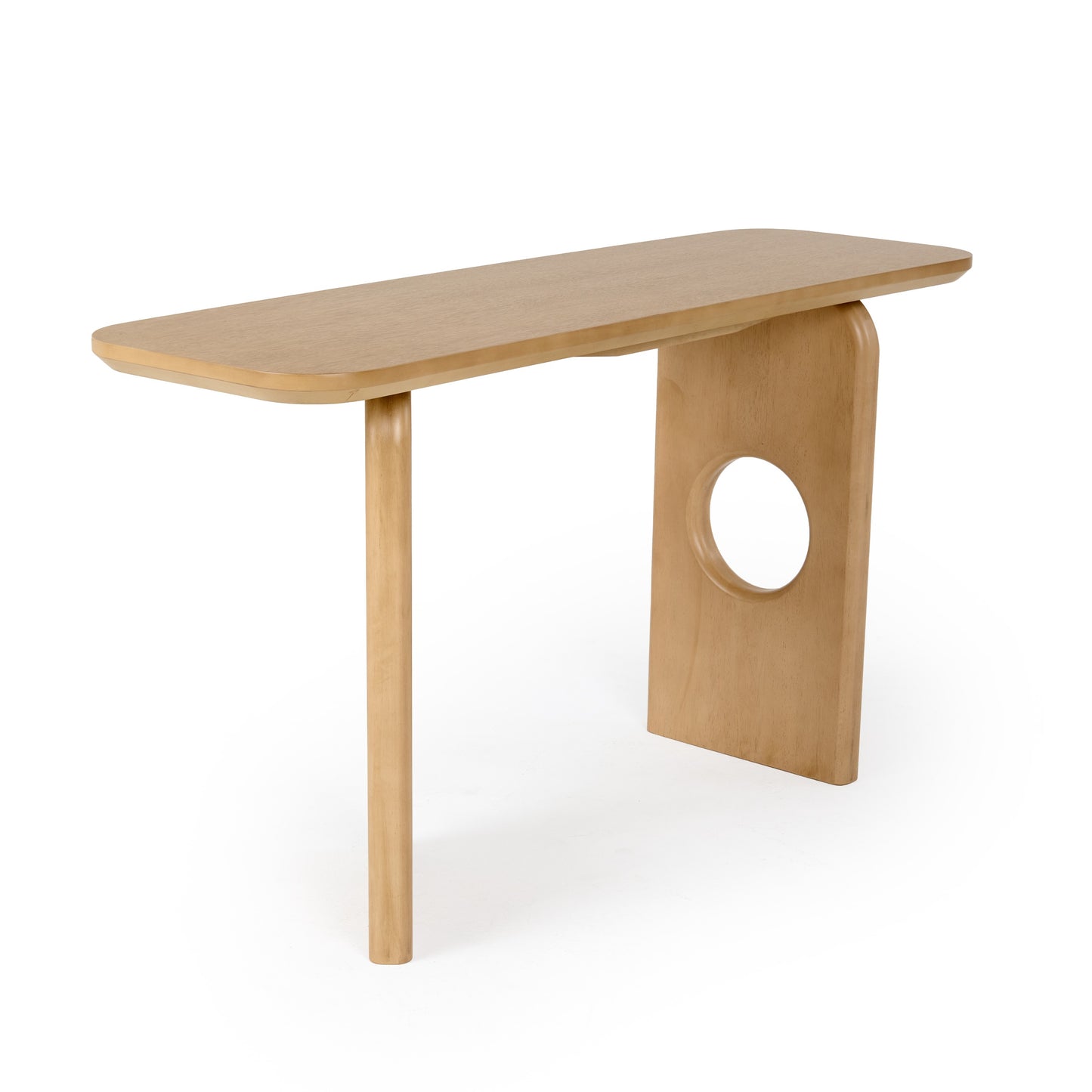 Nova Domus Oshana Modern White Oak Console Table
