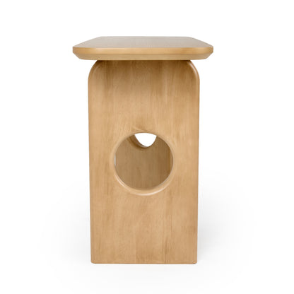 Nova Domus Oshana Modern White Oak Console Table