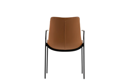 Modrest Osprey Modern Camel Vegan Leather Dining Chair