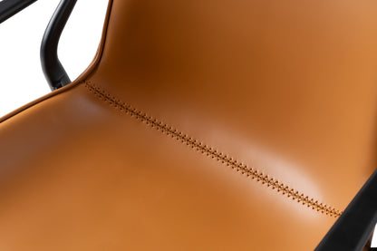 Modrest Osprey Modern Camel Vegan Leather Dining Chair