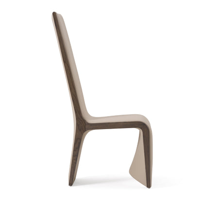 Modrest Pacer Modern Beige and Grey Ash Dining Chair