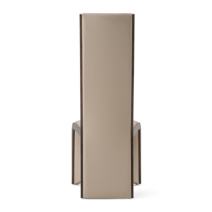 Modrest Pacer Modern Beige and Grey Ash Dining Chair