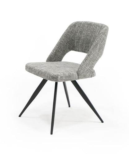 Modrest Palmer Modern Grey Fabric Dining Chair