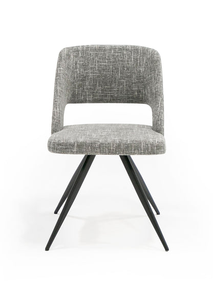 Modrest Palmer Modern Grey Fabric Dining Chair