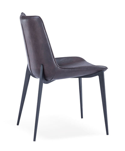 Modrest Peoria Modern Brown and Black Dining Chair