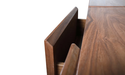 Nova Domus Pompeii Contemporary Grey and Walnut Entertainment Center