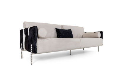 Divani Casa Pueblo Modern Cow-hide Sofa
