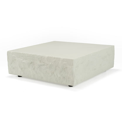 Modrest Quarry Modern Off-White Square Coffee Table