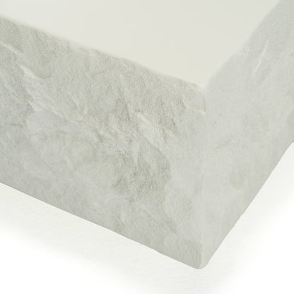 Modrest Quarry Modern Off-White Square Coffee Table
