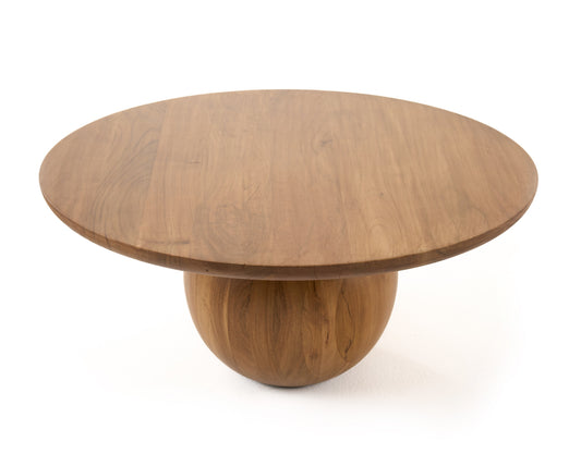 Modrest Refugio Modern Acacia Round Coffee Table