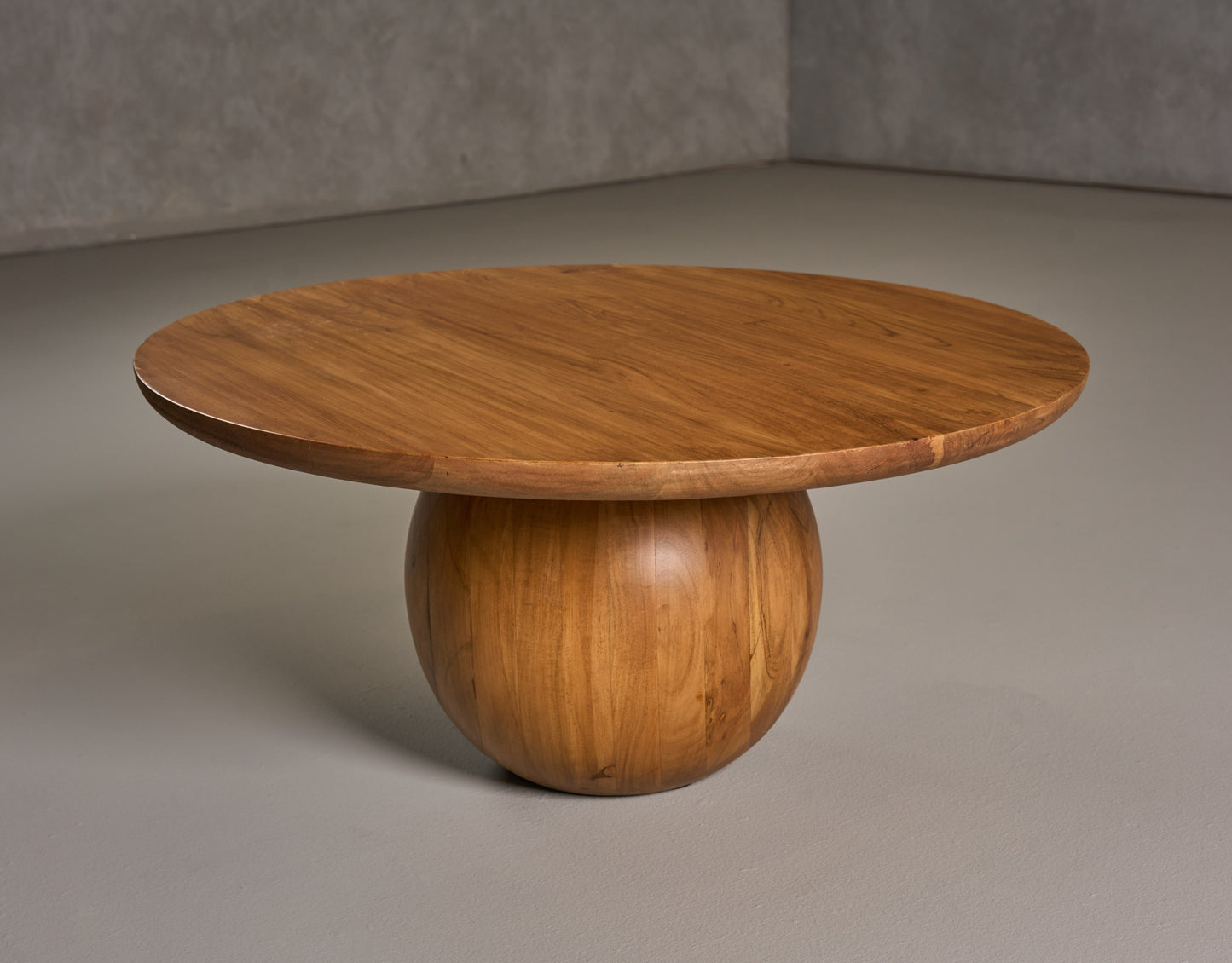 Modrest Refugio Modern Acacia Round Coffee Table