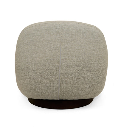 Modrest Renee Modern Cream Fabric Swivel Chair