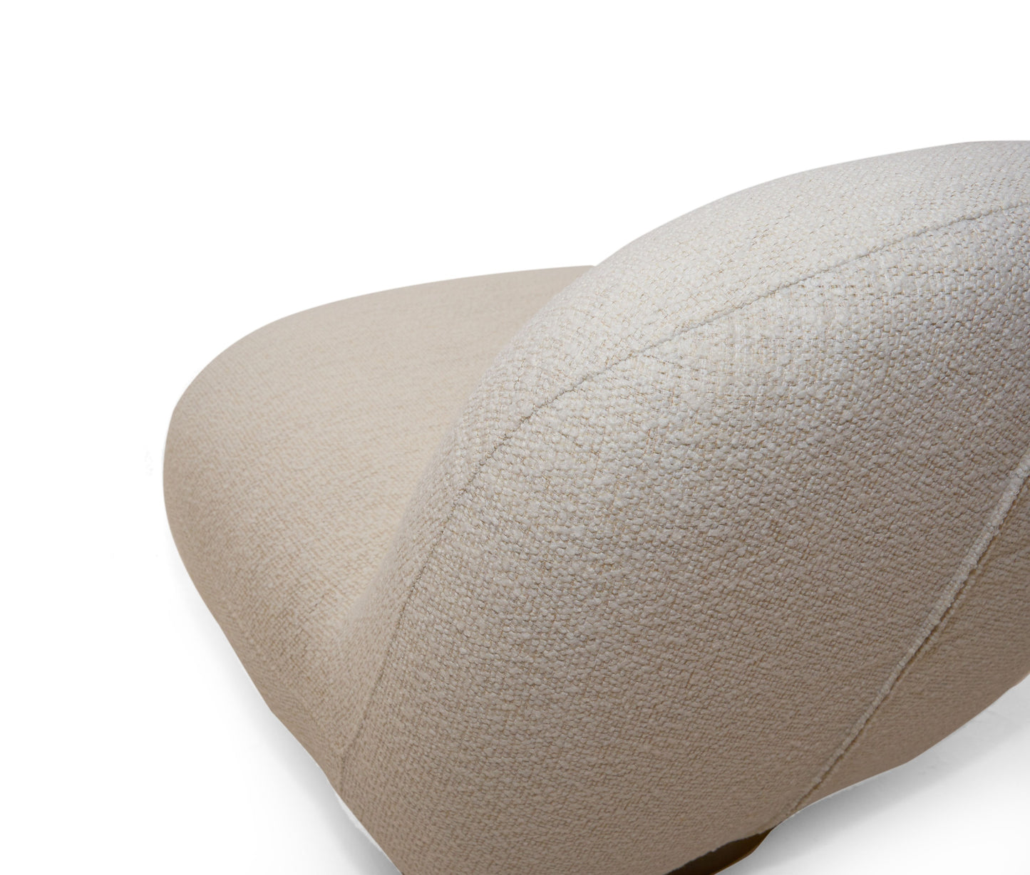 Modrest Renee Modern Cream Fabric Swivel Chair