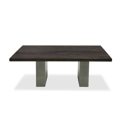 Modrest Renzo Modern Oak and Concrete 79" Dining Table