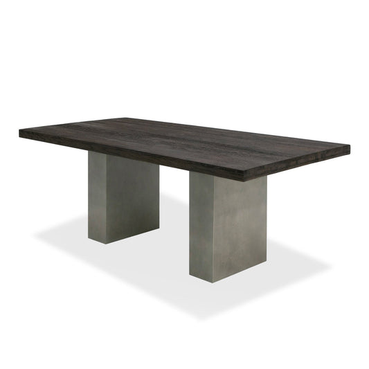 Modrest Renzo Modern Oak and Concrete 79" Dining Table