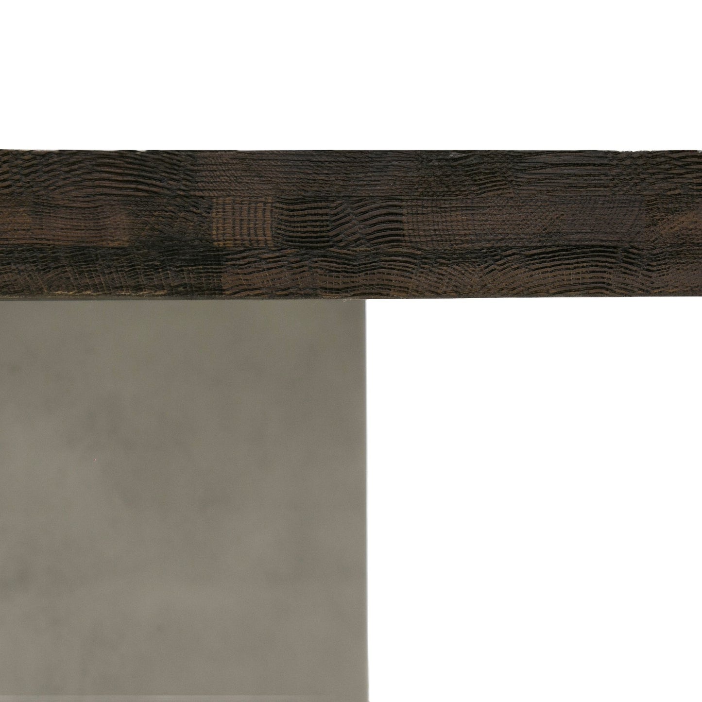 Modrest Renzo Modern Oak and Concrete 79" Dining Table