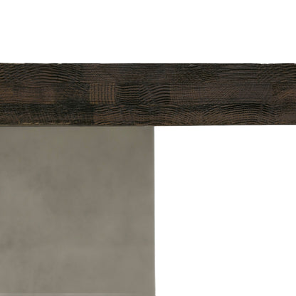 Modrest Renzo Modern Oak and Concrete 79" Dining Table