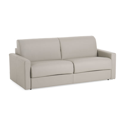 Lamod Italia Revers Italian Modern Grey Leather Queen Sofabed