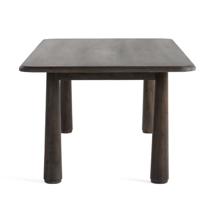 Modrest Rhea Modern 87" Dark Acacia Rectangular Dining Table