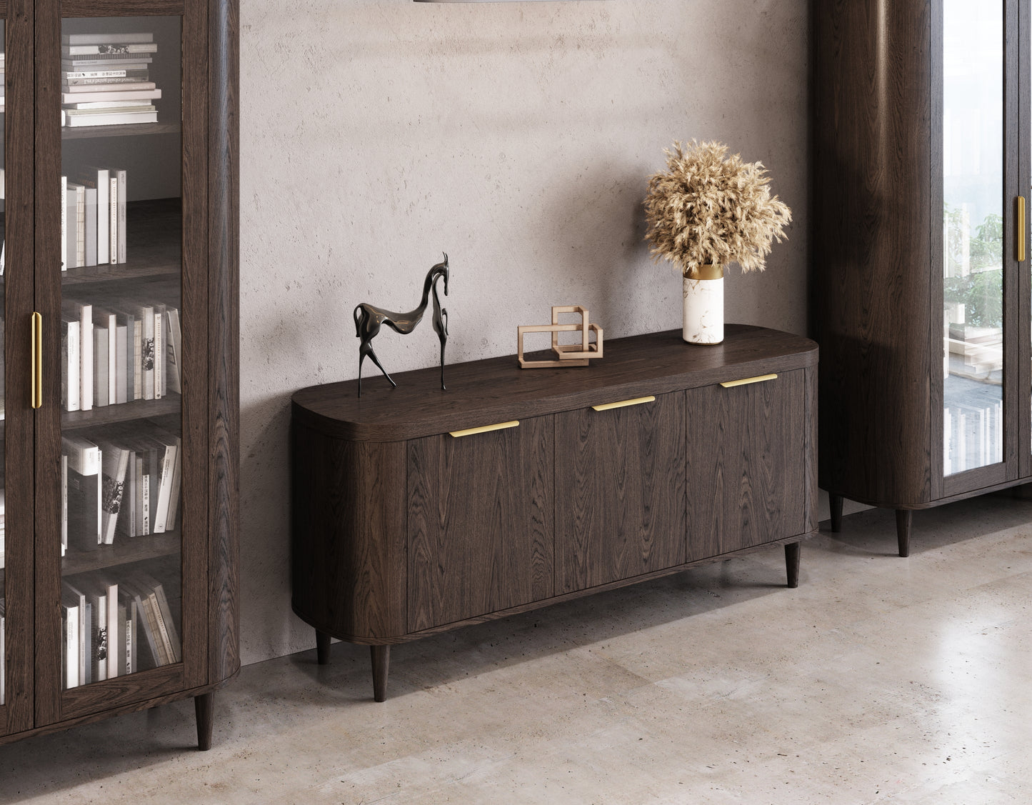 Modrest Richmond Modern Brown Oak Buffet