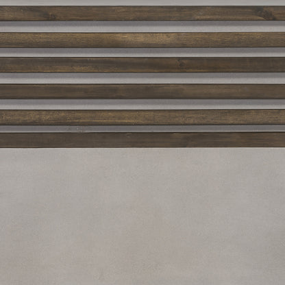 Modrest Delaware Modern Concrete and Acacia Rectangular Coffee Table