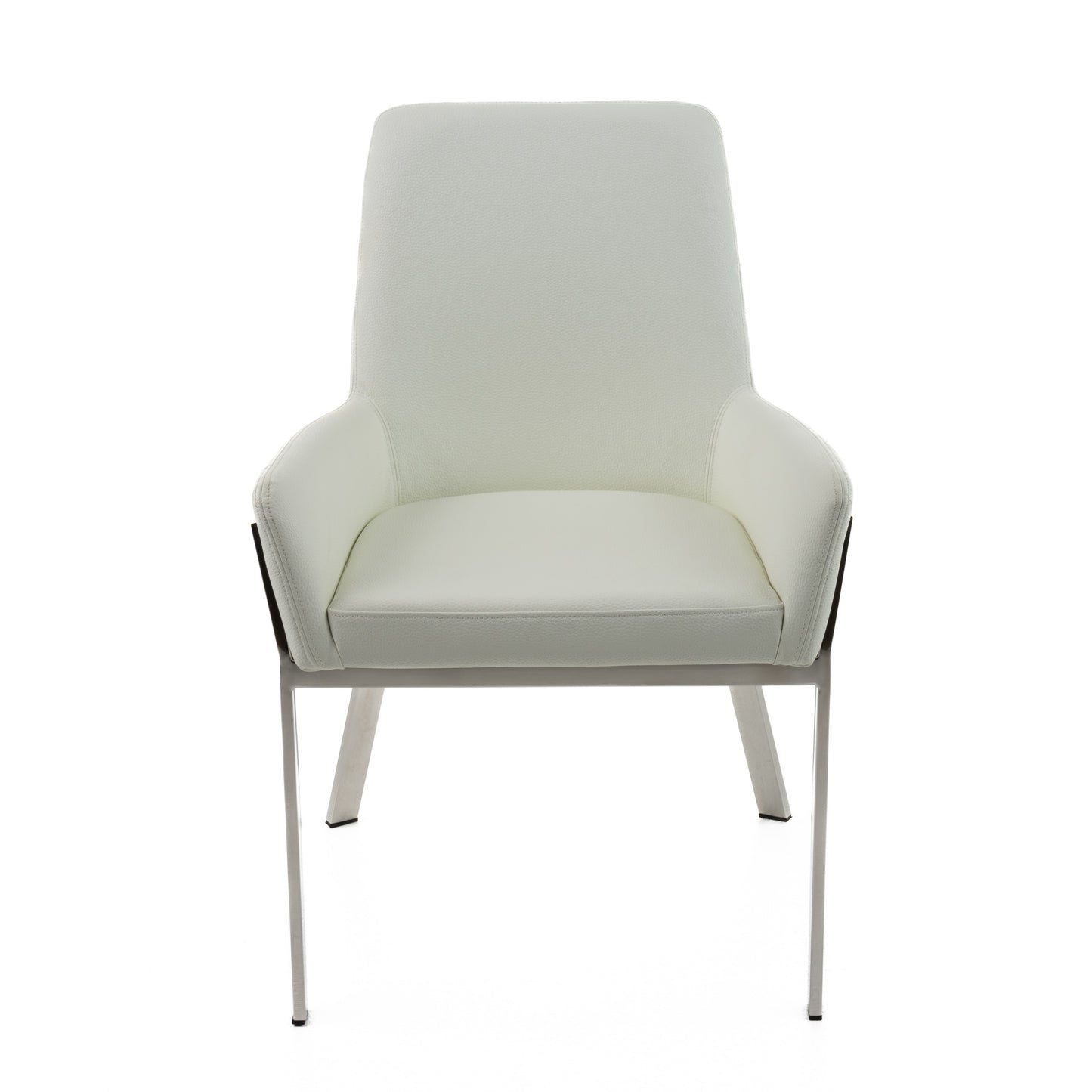 Modrest Robin Modern White Bonded Leather Dining Chair